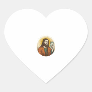 Jesus Per Ongeluk Video In Plaats Van Foto Camera  Hart Sticker