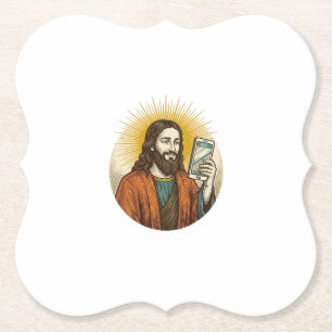 Jesus Per Ongeluk Video In Plaats Van Foto Camera Kartonnen Onderzetters