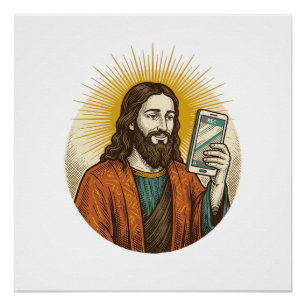 Jesus Per Ongeluk Video In Plaats Van Foto Camera Perfect Poster