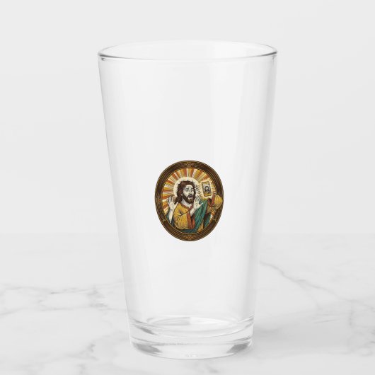 Jesus Per Ongeluk Voorcamera Dubbele Kin Selfie E Glas (Voorkant)