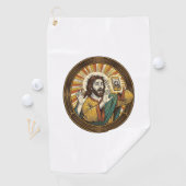Jesus Per Ongeluk Voorcamera Dubbele Kin Selfie E Golfhanddoek (Insitu)