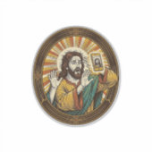 Jesus Per Ongeluk Voorcamera Dubbele Kin Selfie E Sticker (Voorkant)
