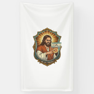 Jesus Per Ongewilde Videogesprek Bellen Sociale Me Spandoek