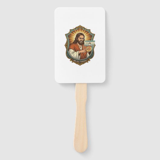 Jesus Per Ongewilde Videogesprek Dial Sociale Medi Handwaaier (Voorkant)