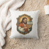 Jesus Per Ongewilde Videogesprek Dial Sociale Medi Kussen (Deken)