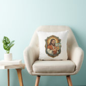 Jesus Per Ongewilde Videogesprek Dial Sociale Medi Kussen (Stoel)