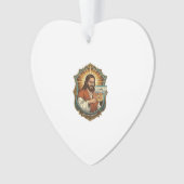 Jesus Per Ongewilde Videogesprek Dial Sociale Medi Ornament (voorkant)
