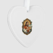 Jesus Per Ongewilde Videogesprek Dial Sociale Medi Ornament (voorkant)