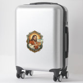 Jesus Per Ongewilde Videogesprek Dial Sociale Medi Sticker (Koffer)