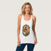 Jesus Per Ongewilde Videogesprek Dial Sociale Medi Tanktop (Volledige Voorkant)
