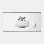 Jesus Pickleball De Persoon Die Dient Shirt Bureaumat (Keyboard & Muis)