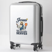 Jesus Pickleball De Persoon Die Dient Shirt Sticker (Koffer)