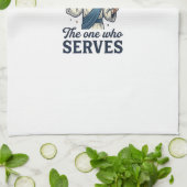 Jesus Pickleball De Persoon Die Dient Shirt Theedoek (Gevouwen)