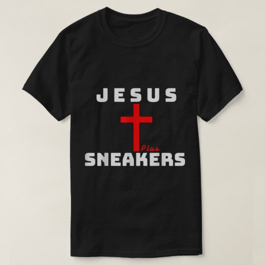 Jesus Plus Sneakers T-shirt (Design voorkant)