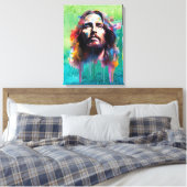 Jesus Portret Canvas Print (Insitu (Slaapkamer))