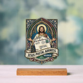Jesus Postadres Hemel Jesus Postadres Hemel Acryl Bord (Neutraal)