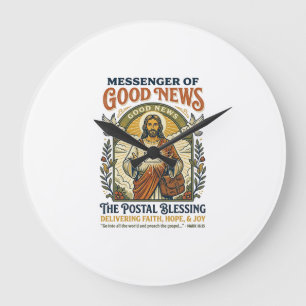 Jesus Postbode Levering Shirt Gebaseerd op het Gel Grote Klok