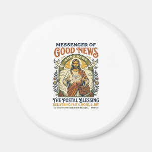 Jesus Postbode Levering Shirt Gebaseerd op het Gel Magneet