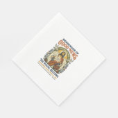 Jesus Postbode Levering Shirt Gebaseerd op het Gel Servet (Hoek)