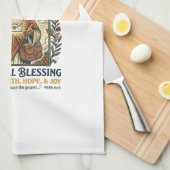 Jesus Postbode Levering Shirt Gebaseerd op het Gel Theedoek (Quarter Fold)