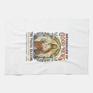 Jesus Postbode Levering Shirt Gebaseerd op het Gel Theedoek