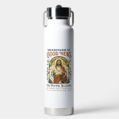 Jesus Postbode Levering Shirt Gebaseerd op het Gel Waterfles (Voorkant)