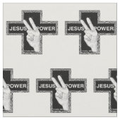 Jesus Power Christelijk kruis Stof (Close Up)
