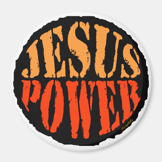 Jesus Power Magneet (Voorkant)