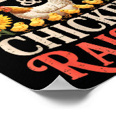 Jesus Praising &amp; Chicken Raising Funny Faith F Poster (Hoek)