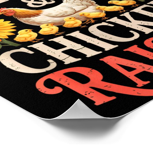 Jesus Praising &amp; Chicken Raising Funny Faith F Poster (Hoek)