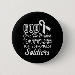 Jesus Prayer Lung Cancer Warrior Gift Lung Cancer Ronde Button 5,7 Cm