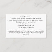 Jesus Prayer Standard, 3.5" x 2.0" Business Card Visitekaartje (Achterkant)