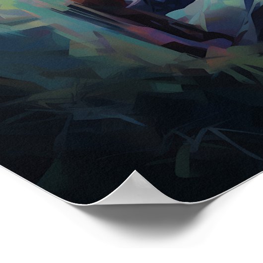 Jesus Praying Art Poster (Hoek)