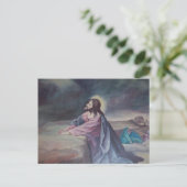 Jesus Praying at Gethsemane Briefkaart (Staand voorkant)