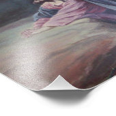 Jesus Praying at Gethsemane Foto Afdruk (Hoek)