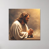 Jesus Praying Canvas Afbeelding (Voorkant)