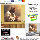 Jesus Praying Canvas Afbeelding