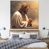 Jesus Praying Canvas Afbeelding Afdruk (Insitu (Slaapkamer))
