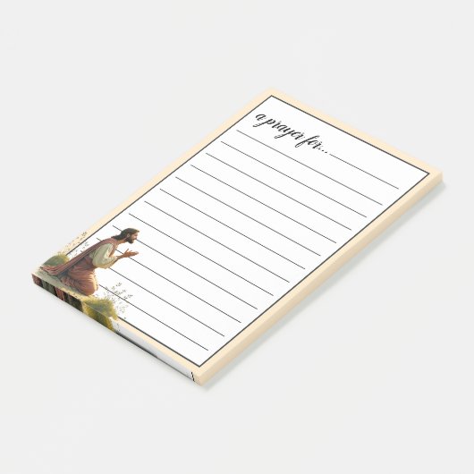 Jesus Praying in Garden War Room Prayer Post-it® Notes (Schuin)
