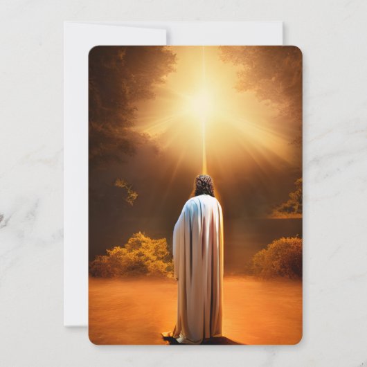 Jesus Prays in Gethsemane Bedankkaart (Voorkant)