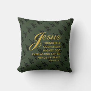 JESUS PRINS VAN DE VREDE Jesaja Kerstschrift Kussen
