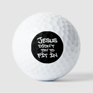 Jesus probeerde niet in te passen Grappige Graffit Golfballen