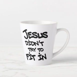 Jesus probeerde niet in te passen Leuke Graffiti G Latte Mok