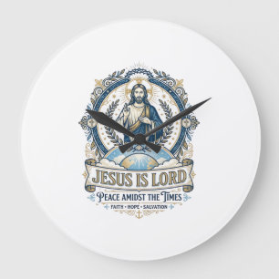 Jesus Profetie Eschatologie Vintage T-shirt Christ Grote Klok