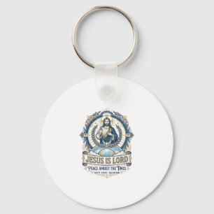 Jesus Profetie Eschatologie Vintage T-shirt Christ Sleutelhanger