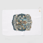 Jesus Quilt Patchwork Geloof Jesus Quilt Patchwork Golfhanddoek (Horizontaal)
