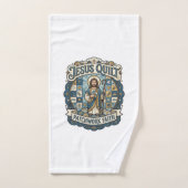 Jesus Quilt Patchwork Geloof Jesus Quilt Patchwork Handdoek (Handdoek)
