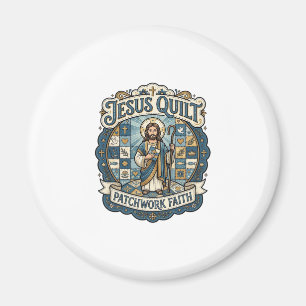 Jesus Quilt Patchwork Geloof Jesus Quilt Patchwork Magneet
