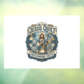 Jesus Quilt Patchwork Geloof Jesus Quilt Patchwork Raamsticker (Vel 3)