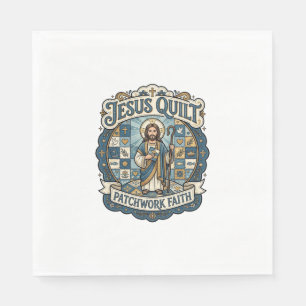 Jesus Quilt Patchwork Geloof Jesus Quilt Patchwork Servet